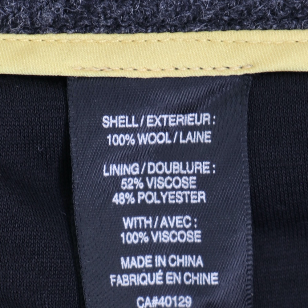 Mid-rise wool slacks (lined) w/tapered cuffed legs - Picture 8 of 10